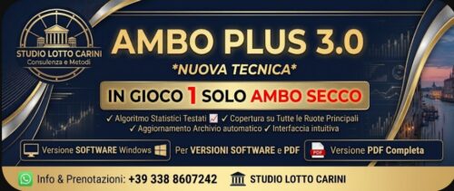 Ambo Plus 3.0 ( 1 solo ambo secco)