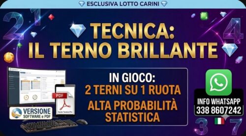 Il Terno Brillante . 2 Terni su 1 ruota (Software + PDF)